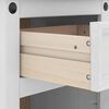vidaXL Table de chevet avec tiroir Blanc 45 x 35 x 64 cm Pin massif
