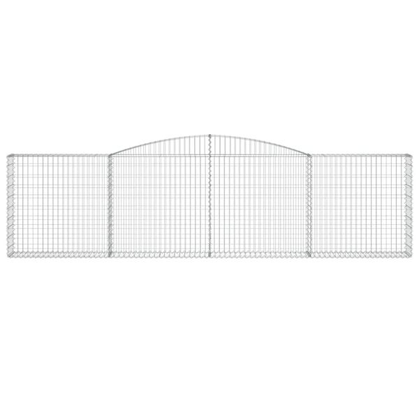 vidaXL Paniers &agrave; gabions arqu&eacute;s 25 pcs 400x30x100/120 cm Fer galvanis&eacute;