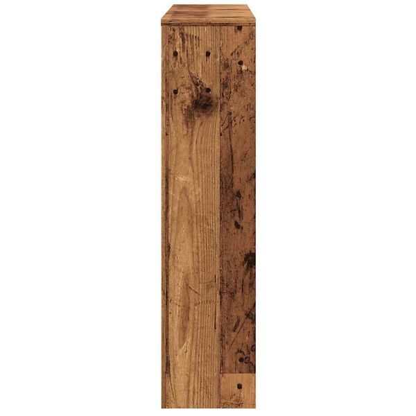 vidaXL Cache-radiateur vieux bois 149x20x82 cm bois d'ing&eacute;nierie