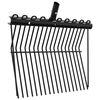 vidaXL T&ecirc;te de fourche avec 18 dents noir acier