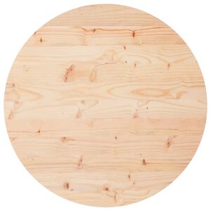 vidaXL Dessus de table rond &Oslash;60x3 cm bois de pin massif