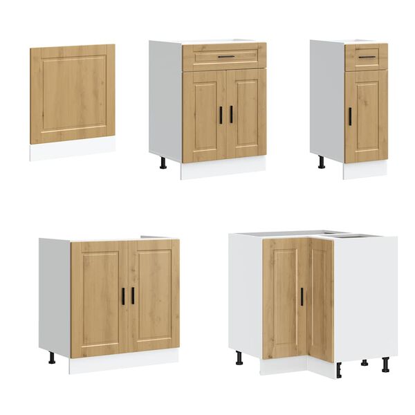 vidaXL Ensemble d'armoires de cuisine 11 pcs Porto bois d'ing&eacute;nierie