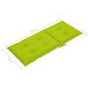 vidaXL Chaises inclinables de jardin et coussins lot de 4 Teck solide