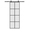 vidaXL Porte coulissante avec kit de quincaillerie 76x205 cm Verre ESG