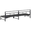 vidaXL Transat Noir 200 x 62 x 59,5 cm Textil&egrave;ne