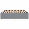 vidaXL Cadre de lit sans matelas gris clair 200x200 cm tissu