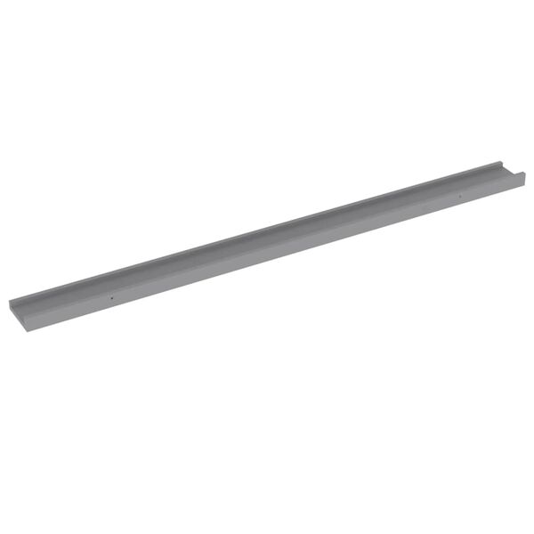 vidaXL &Eacute;tag&egrave;res murales 2 pcs Gris 115x9x3 cm