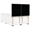 vidaXL Sommier &agrave; lattes de lit avec matelas Blanc 140x200cm Similicuir