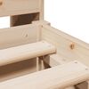 vidaXL Lit bibliothèque sans matelas 150x200 cm bois massif de pin