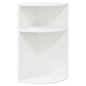 vidaXL Table d'appoint 29,5 x 29,5 x 60 cm Bois d'ing&eacute;nierie Blanc