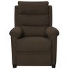 vidaXL Fauteuil de massage Marron foncé Tissu