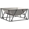vidaXL Braise Marron 80 x 80 x 40 cm Acier patin&eacute;
