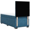 vidaXL Sommier &agrave; lattes de lit avec matelas bleu 80x200 cm velours