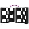 vidaXL Armoire 2 pcs Ch&ecirc;ne noir 85 x 85 x 140 cm Bois d'ing&eacute;nierie