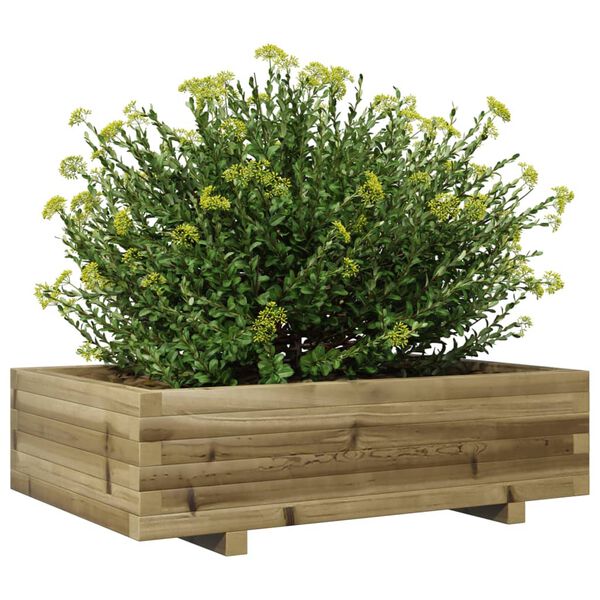 vidaXL Jardini&egrave;re 90x60x26,5 cm bois de pin impr&eacute;gn&eacute;