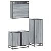 vidaXL Ensemble de meubles de salle de bain 3 pcs Sonoma gris