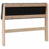 vidaXL T&ecirc;te de lit capitonn&eacute;e Gris fonc&eacute; 100 cm Pin massif