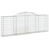 vidaXL Paniers &agrave; gabions arqu&eacute;s 13 pcs 300x30x100/120 cm fer galvanis&eacute;