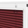 vidaXL Store pliss&eacute; rouge bordeaux 80x100 cm largeur du tissu 79,4 cm