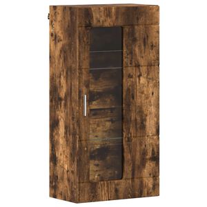 vidaXL Cabinet en Bois Ch&ecirc;ne fum&eacute; Bois d'ing&eacute;nierie