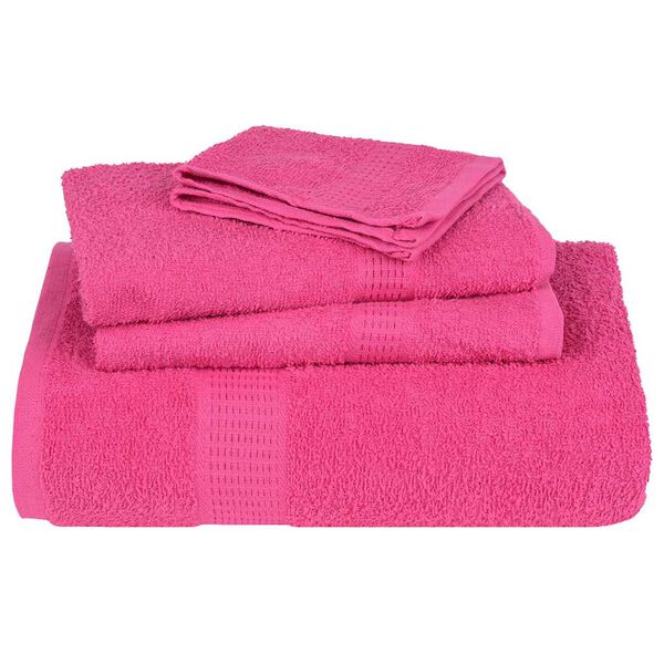 vidaXL Serviettes de sauna FROGN 4 pcs rose 80x200 cm 360 g/m&sup2;