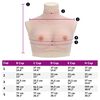vidaXL Plastron en silicone caucasien coupe D