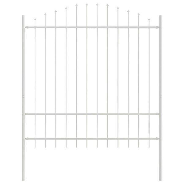 vidaXL Cl&ocirc;ture de jardin 6 pcs Blanc 170 x 215 cm