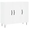 vidaXL Buffet blanc 90x34x80 cm bois d'ing&eacute;nierie
