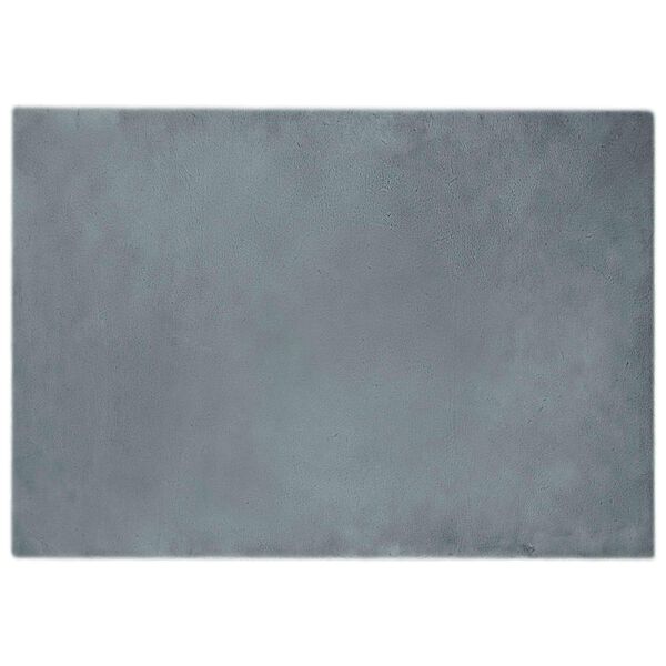 vidaXL Tapis en Fourrure Synth&eacute;tique de Lapin Olite Anthracite