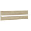vidaXL &Eacute;tag&egrave;res murales 4pcs Blanc/ch&ecirc;ne sonoma 60x11,5x18 cm