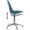 vidaXL Chaises &agrave; manger pivotantes lot de 6 Turquoise similicuir