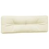 vidaXL Coussins de palette lot de 3 cr&egrave;me tissu