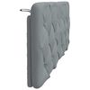 vidaXL Coussin de t&ecirc;te de lit gris clair 120 cm tissu