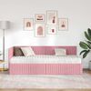 vidaXL Cadre de lit d'angle avec matelas 2 pcs Gris Velours