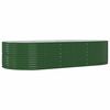 vidaXL Lit sur&eacute;lev&eacute; de jardin Vert Acier galvanis&eacute;