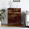 vidaXL Buffet ch&ecirc;ne fum&eacute; 69,5x34x90 cm bois d'ing&eacute;nierie