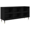 vidaXL Meuble TV 103,5 x 30 x 50 cm Ch&ecirc;ne noir Bois d'ing&eacute;nierie