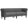 vidaXL Canap&eacute; de salon 2 pcs Gris fonc&eacute; tissu