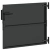 vidaXL Porte de Jardin Noir 85 x 100 cm Acier peint par poudre