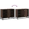 vidaXL Armoire lavabo de salle de bain ch&ecirc;ne marron bois d'ing&eacute;nierie