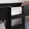 vidaXL Lit Superpos&eacute; pour Enfants Ch&ecirc;ne noir 90 x 190 cm