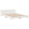 vidaXL Cadre de lit sans matelas blanc 160x200 cm bois de pin massif