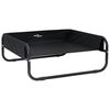 vidaXL Lit pour Chien Noir 75 x 75 x 30 cm Acier