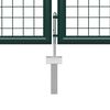 vidaXL Portail de jardin en acier vert 500 x 100 cm