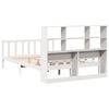 vidaXL Lit biblioth&egrave;que sans matelas blanc 160x200 cm bois pin massif