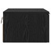 vidaXL Cabinet de chevet Ch&ecirc;ne noir 34 x 30 x 20 cm Bois d'ing&eacute;nierie