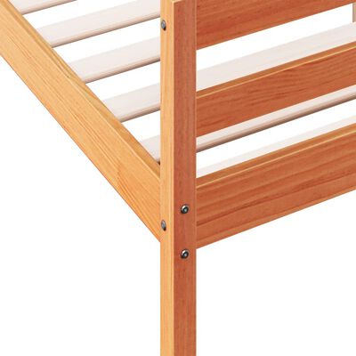 vidaXL Cadre de lit sans matelas cire marron 140x200cm bois pin massif