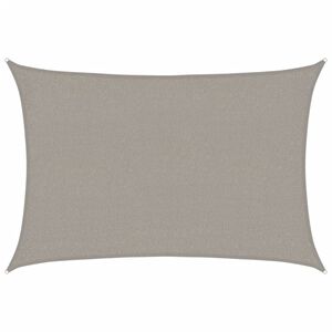 vidaXL Voile d'ombrage 160 g/m&sup2; rectangulaire gris clair 2x3 m PEHD