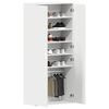 vidaXL Cabinet &agrave; chaussures Blanc 80 x 39 x 178 cm Bois d'ing&eacute;nierie