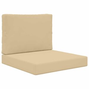 vidaXL Coussin de canap&eacute; d'ext&eacute;rieur 2 pcs Beige Polyester